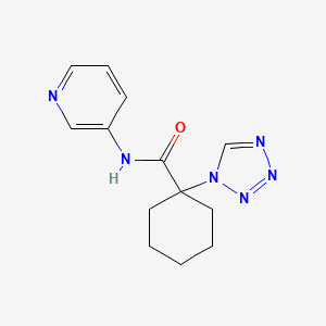 N-(pyridin-3-yl)-1-(1H-tetrazol-1-yl)cyclohexanecarboxamide