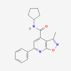 N-cyclopentyl-3-methyl-6-phenylisoxazolo[5,4-b]pyridine-4-carboxamide