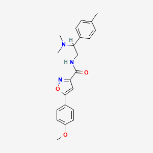 N-[2-(dimethylamino)-2-(4-methylphenyl)ethyl]-5-(4-methoxyphenyl)-1,2-oxazole-3-carboxamide