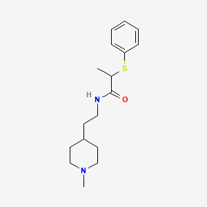 N-[2-(1-methyl-4-piperidinyl)ethyl]-2-(phenylthio)propanamide