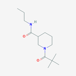 1-(2,2-dimethylpropanoyl)-N-propylpiperidine-3-carboxamide