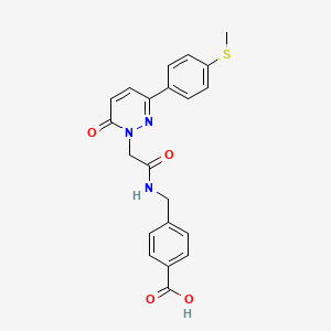 4-{[({3-[4-(methylsulfanyl)phenyl]-6-oxopyridazin-1(6H)-yl}acetyl)amino]methyl}benzoic acid