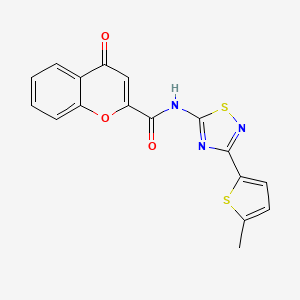 N-[3-(5-methylthiophen-2-yl)-1,2,4-thiadiazol-5-yl]-4-oxo-4H-chromene-2-carboxamide