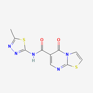 N-(5-methyl-1,3,4-thiadiazol-2-yl)-5-oxo-5H-[1,3]thiazolo[3,2-a]pyrimidine-6-carboxamide