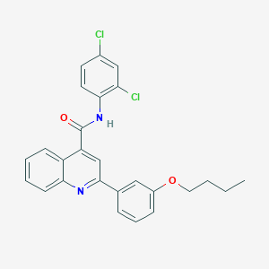 2-(3-butoxyphenyl)-N-(2,4-dichlorophenyl)quinoline-4-carboxamide