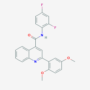 N-(2,4-difluorophenyl)-2-(2,5-dimethoxyphenyl)quinoline-4-carboxamide