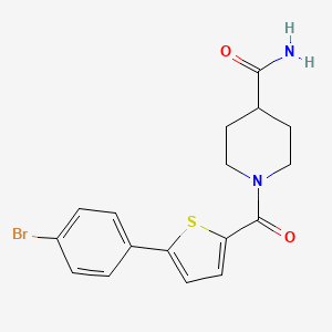 1-{[5-(4-bromophenyl)-2-thienyl]carbonyl}-4-piperidinecarboxamide