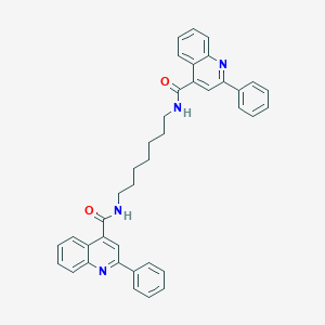 molecular formula C39H36N4O2 B452555 2-phenyl-N-(7-{[(2-phenyl-4-quinolinyl)carbonyl]amino}heptyl)-4-quinolinecarboxamide 