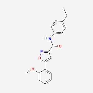 N-(4-ethylphenyl)-5-(2-methoxyphenyl)-1,2-oxazole-3-carboxamide