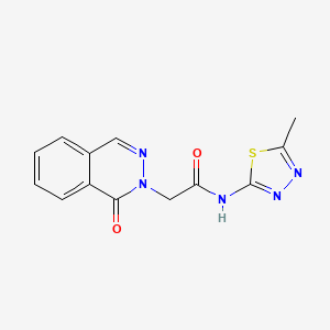 molecular formula C13H11N5O2S B4525594 N-(5-methyl-1,3,4-thiadiazol-2-yl)-2-(1-oxophthalazin-2(1H)-yl)acetamide 