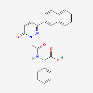 ({[3-(2-naphthyl)-6-oxo-1(6H)-pyridazinyl]acetyl}amino)(phenyl)acetic acid