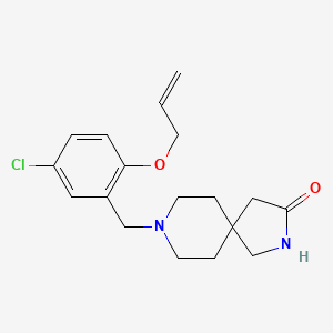 8-[2-(allyloxy)-5-chlorobenzyl]-2,8-diazaspiro[4.5]decan-3-one