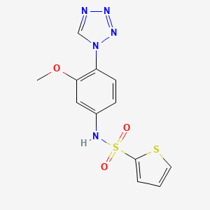 N-[3-methoxy-4-(1H-tetrazol-1-yl)phenyl]-2-thiophenesulfonamide