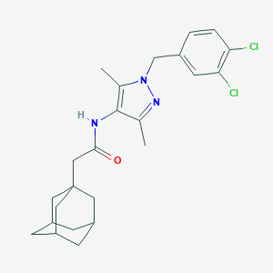 2-(1-adamantyl)-N-[1-(3,4-dichlorobenzyl)-3,5-dimethyl-1H-pyrazol-4-yl]acetamide