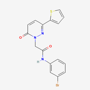 N-(3-bromophenyl)-2-(6-oxo-3-(thiophen-2-yl)pyridazin-1(6H)-yl)acetamide