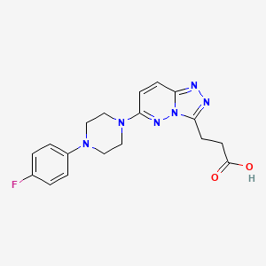 3-{6-[4-(4-Fluorophenyl)piperazin-1-yl][1,2,4]triazolo[4,3-b]pyridazin-3-yl}propanoic acid