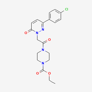 ethyl 4-{[3-(4-chlorophenyl)-6-oxopyridazin-1(6H)-yl]acetyl}piperazine-1-carboxylate