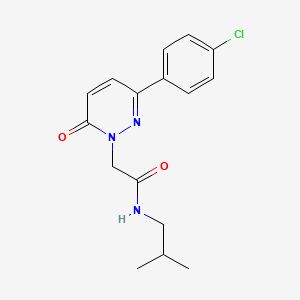 2-[3-(4-chlorophenyl)-6-oxo-1(6H)-pyridazinyl]-N~1~-isobutylacetamide