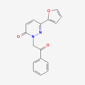 6-(furan-2-yl)-2-(2-oxo-2-phenylethyl)pyridazin-3(2H)-one