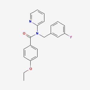 4-ETHOXY-N-[(3-FLUOROPHENYL)METHYL]-N-(PYRIDIN-2-YL)BENZAMIDE