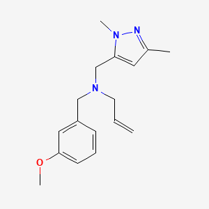 N-[(1,3-dimethyl-1H-pyrazol-5-yl)methyl]-N-(3-methoxybenzyl)prop-2-en-1-amine