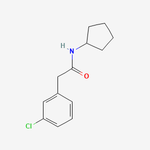 molecular formula C13H16ClNO B4525891 2-(3-chlorophenyl)-N-cyclopentylacetamide 