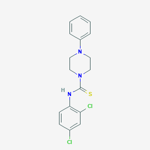 molecular formula C17H17Cl2N3S B452590 N-(2,4-dichlorophenyl)-4-phenylpiperazine-1-carbothioamide 