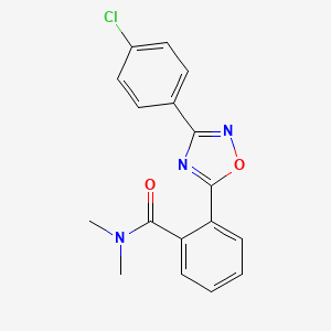 2-[3-(4-chlorophenyl)-1,2,4-oxadiazol-5-yl]-N,N-dimethylbenzamide