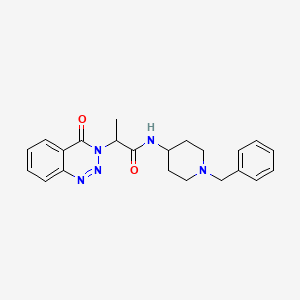 N-(1-benzyl-4-piperidinyl)-2-(4-oxo-1,2,3-benzotriazin-3(4H)-yl)propanamide