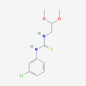molecular formula C11H15ClN2O2S B452593 N-(3-chlorophenyl)-N'-(2,2-dimethoxyethyl)thiourea CAS No. 51581-43-2