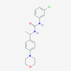 N-(3-chlorophenyl)-N'-{1-[4-(4-morpholinyl)phenyl]ethyl}urea