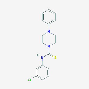 molecular formula C17H18ClN3S B452597 N-(3-chlorophenyl)-4-phenylpiperazine-1-carbothioamide 