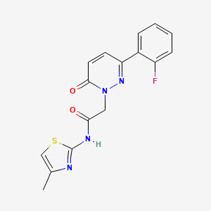 2-[3-(2-fluorophenyl)-6-oxopyridazin-1(6H)-yl]-N-[(2Z)-4-methyl-1,3-thiazol-2(3H)-ylidene]acetamide