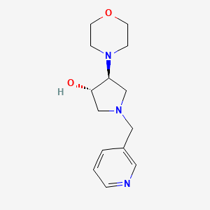 (3S,4S)-4-morpholin-4-yl-1-(pyridin-3-ylmethyl)pyrrolidin-3-ol