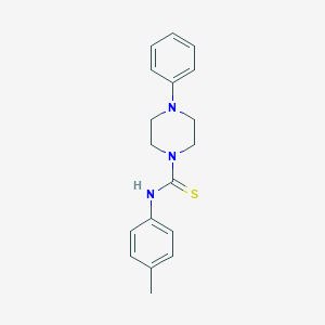 molecular formula C18H21N3S B452598 N-(4-methylphenyl)-4-phenylpiperazine-1-carbothioamide 