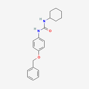 molecular formula C20H24N2O2 B4525990 N-[4-(benzyloxy)phenyl]-N'-cyclohexylurea 