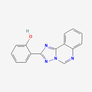 molecular formula C15H10N4O B4525993 Phenol, 2-([1,2,4]triazolo[1,5-c]quinazolin-2-yl)- CAS No. 832130-40-2