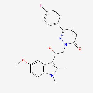 6-(4-fluorophenyl)-2-[2-(5-methoxy-1,2-dimethyl-1H-indol-3-yl)-2-oxoethyl]pyridazin-3(2H)-one