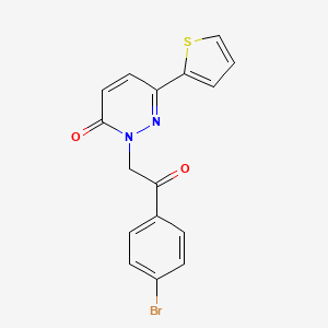 2-[2-(4-bromophenyl)-2-oxoethyl]-6-(thiophen-2-yl)pyridazin-3(2H)-one