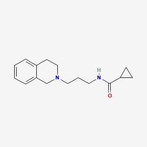 N-[3-(3,4-dihydro-2(1H)-isoquinolinyl)propyl]cyclopropanecarboxamide