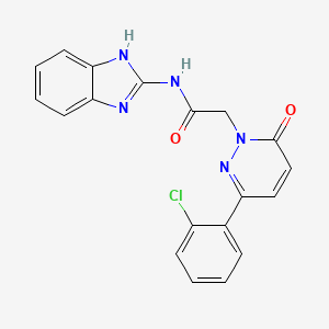 2-[3-(2-chlorophenyl)-6-oxopyridazin-1(6H)-yl]-N-(1,3-dihydro-2H-benzimidazol-2-ylidene)acetamide