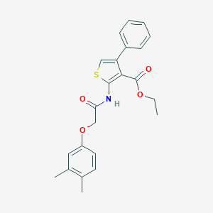 Ethyl 2-{[(3,4-dimethylphenoxy)acetyl]amino}-4-phenyl-3-thiophenecarboxylate