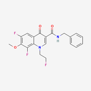 N-benzyl-6,8-difluoro-1-(2-fluoroethyl)-7-methoxy-4-oxo-1,4-dihydro-3-quinolinecarboxamide