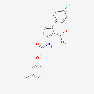 Methyl 4-(4-chlorophenyl)-2-{[(3,4-dimethylphenoxy)acetyl]amino}-3-thiophenecarboxylate
