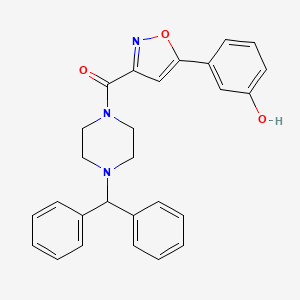 3-(3-{[4-(diphenylmethyl)-1-piperazinyl]carbonyl}-5-isoxazolyl)phenol