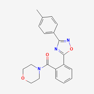 molecular formula C20H19N3O3 B4526140 4-{2-[3-(4-methylphenyl)-1,2,4-oxadiazol-5-yl]benzoyl}morpholine 