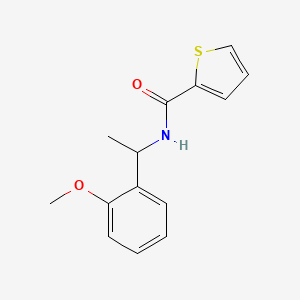 molecular formula C14H15NO2S B4526154 n-(1-(2-Methoxyphenyl)ethyl)thiophene-2-carboxamide 