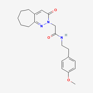 N~1~-(4-methoxyphenethyl)-2-(3-oxo-3,5,6,7,8,9-hexahydro-2H-cyclohepta[c]pyridazin-2-yl)acetamide