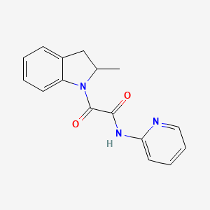 2-(2-METHYL-2,3-DIHYDRO-1H-INDOL-1-YL)-2-OXO-N-(2-PYRIDYL)ACETAMIDE