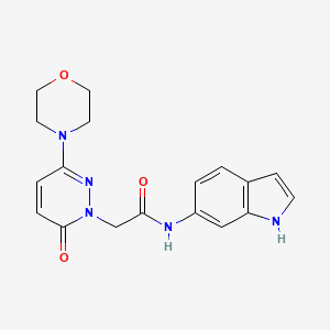 N-(1H-indol-6-yl)-2-[3-(morpholin-4-yl)-6-oxopyridazin-1(6H)-yl]acetamide